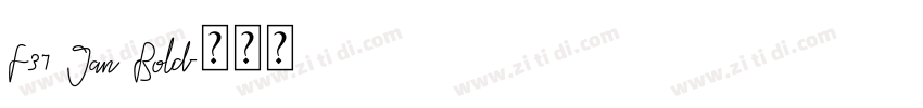 F37 Jan Bold字体转换